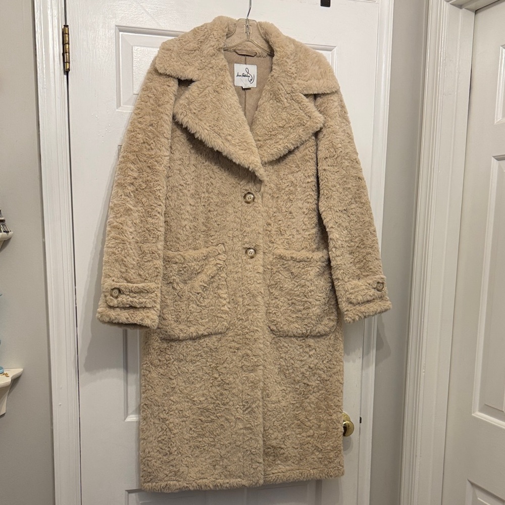 Beige Teddy Coat - Sam Edelman